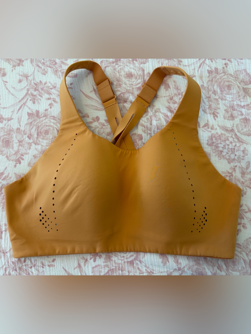 Lululemon AirSupport Bra High Support Orange size 36C cross-back